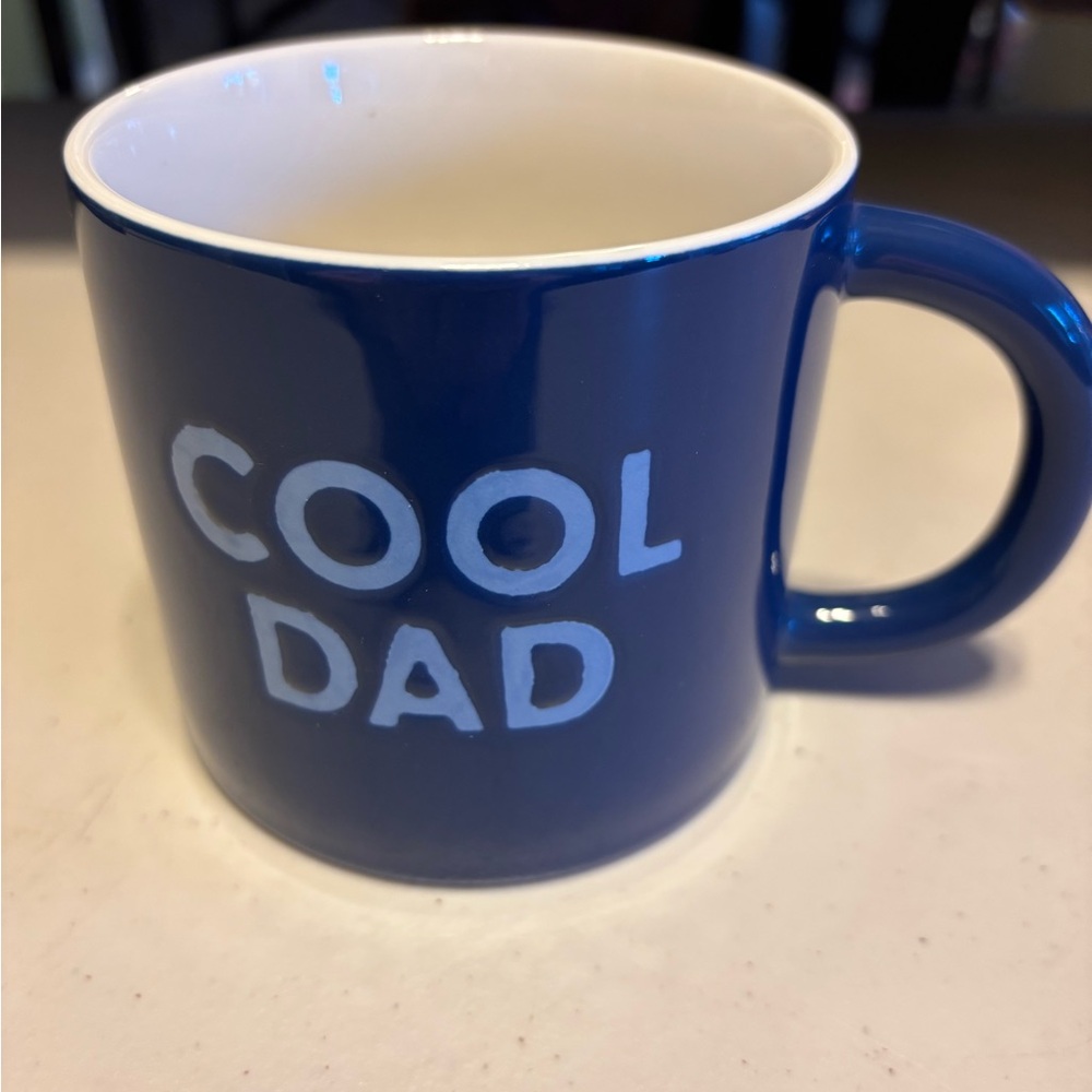 Essentials Blue 'Cool Dad' Mug. New no tags. Never used. New no tags